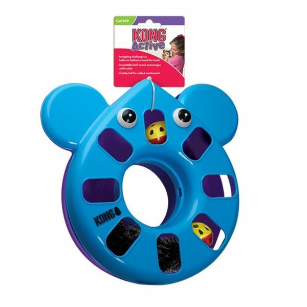 Kong Cat Puzzle Toy Muis Blauw